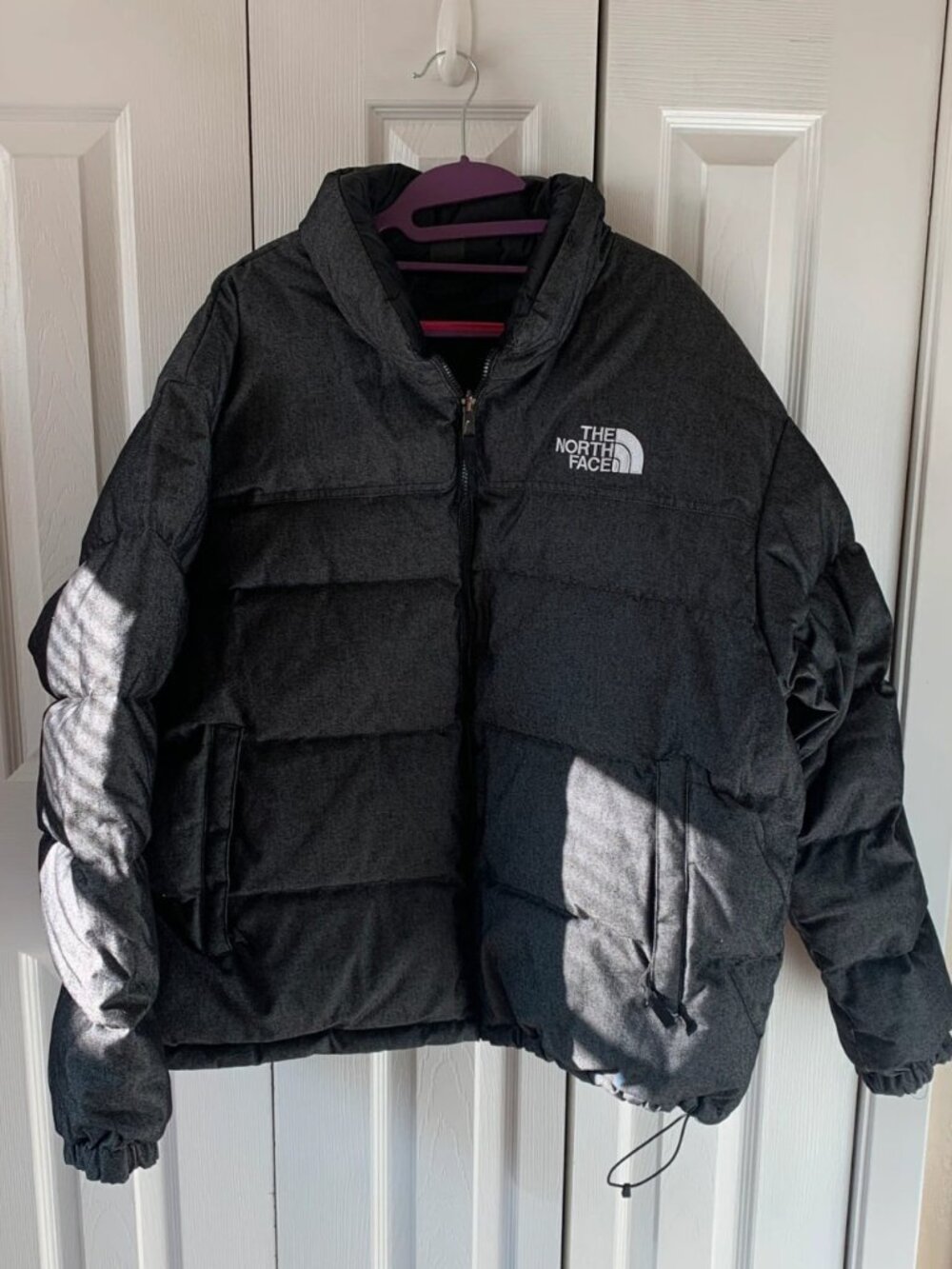 The North Face Men's Heavyweight Puffer Jacket Dark Gray Size XXL